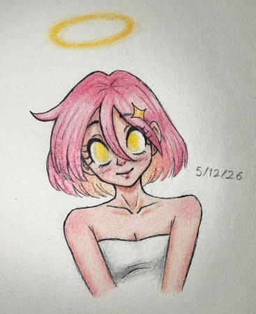 Poppy traditional drawing
